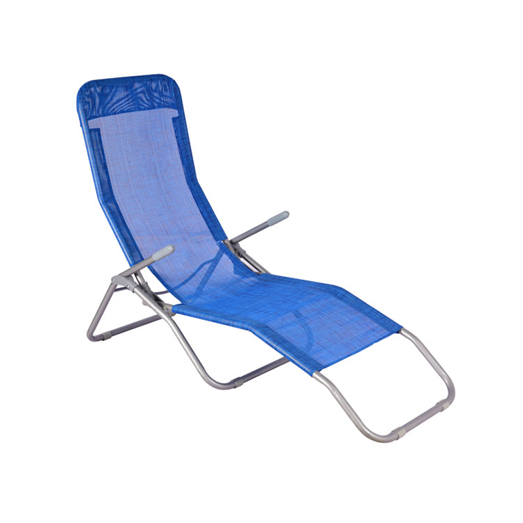 Gebogene Sonnenliege aus Metall