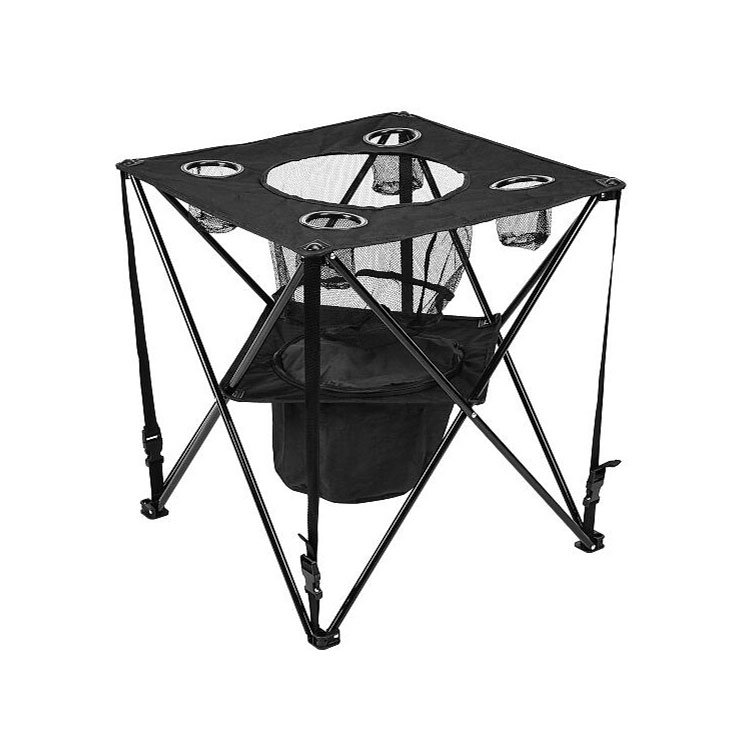 Tragbarer Campingtisch mit Kühler