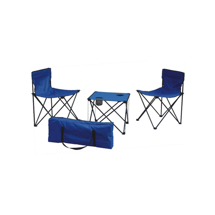 Klappbares Campingtisch-Set aus Stahl
