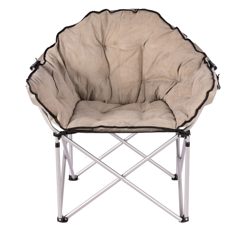 Klappbarer Camping-Mondstuhl aus Stahl Klappbarer Camping-Mondstuhl aus Stahl