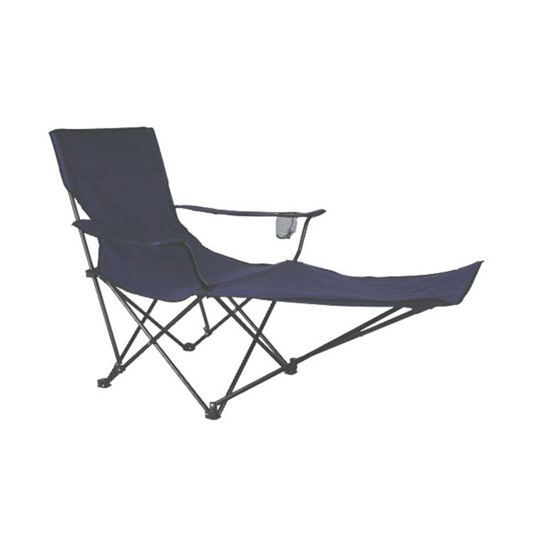 Camping-Loungesessel mit hoher Rückenlehne und Fußstütze