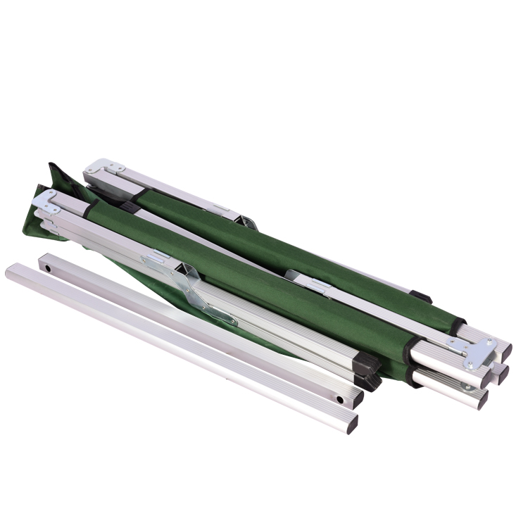 Klappbares Campingbett aus Metall